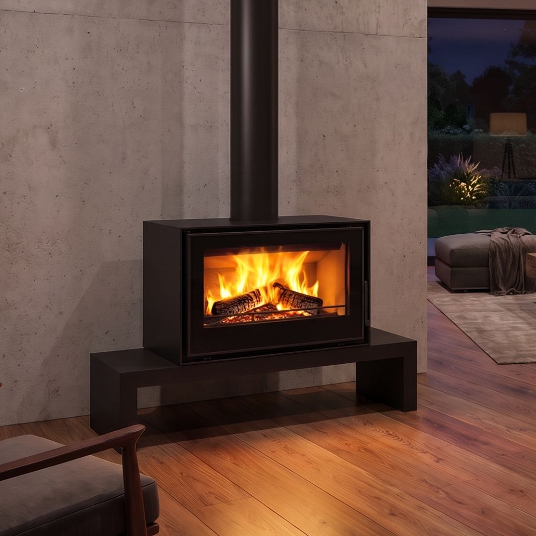 C&A Chama Modular Cristal 98 Wood Fireplace