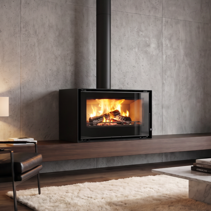 C&A Chama Modular Cristal 98 Wood Fireplace - Image 2