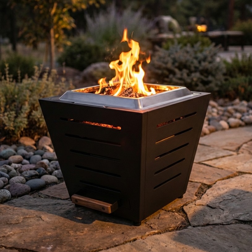 AZTEC SMOKELESS WOOD BURNING FIREPIT