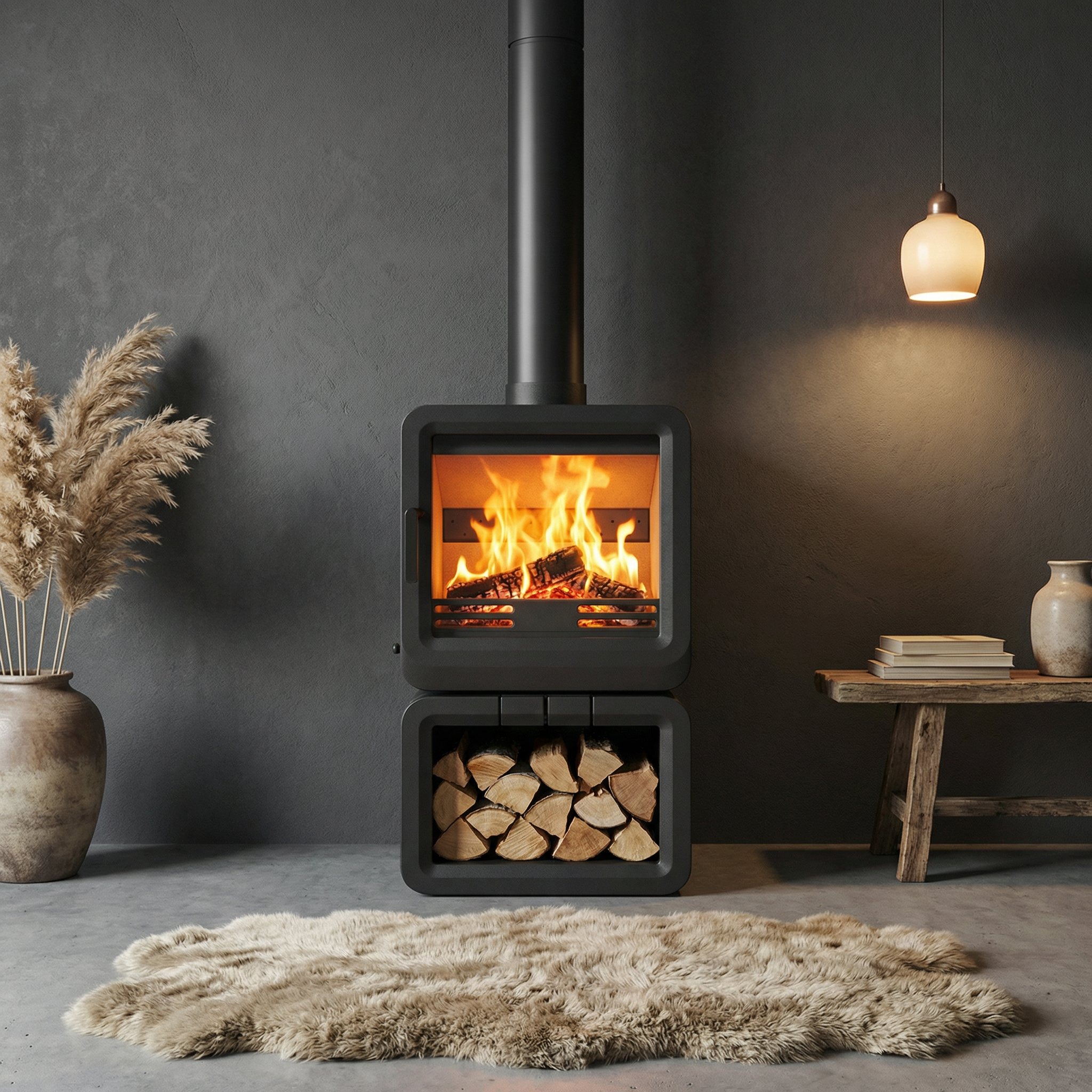 NEWPORT & LOG HOLDER